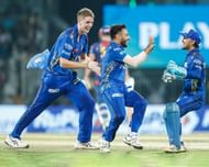 Nehal Wadhera in action for MI last season.